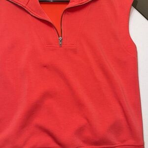 Double Zero Coral Sleeveless Top